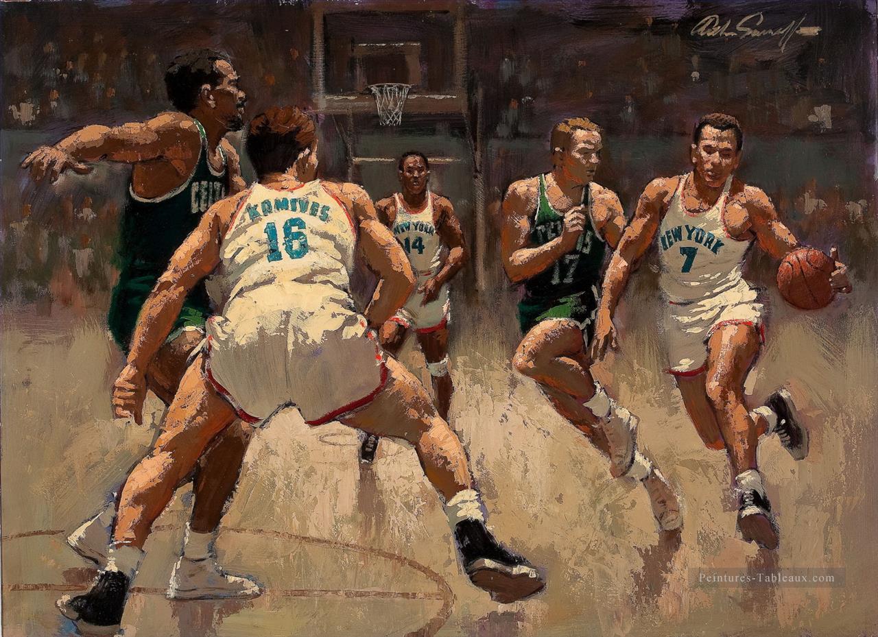 basketball 19 impressionniste Peintures à l'huile